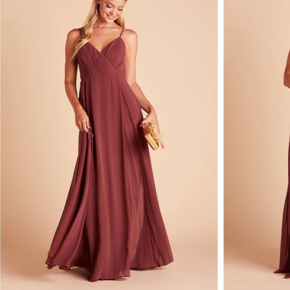 Birdy Grey Kaia Bridesmaid Dress (Chiffon Rosewood)